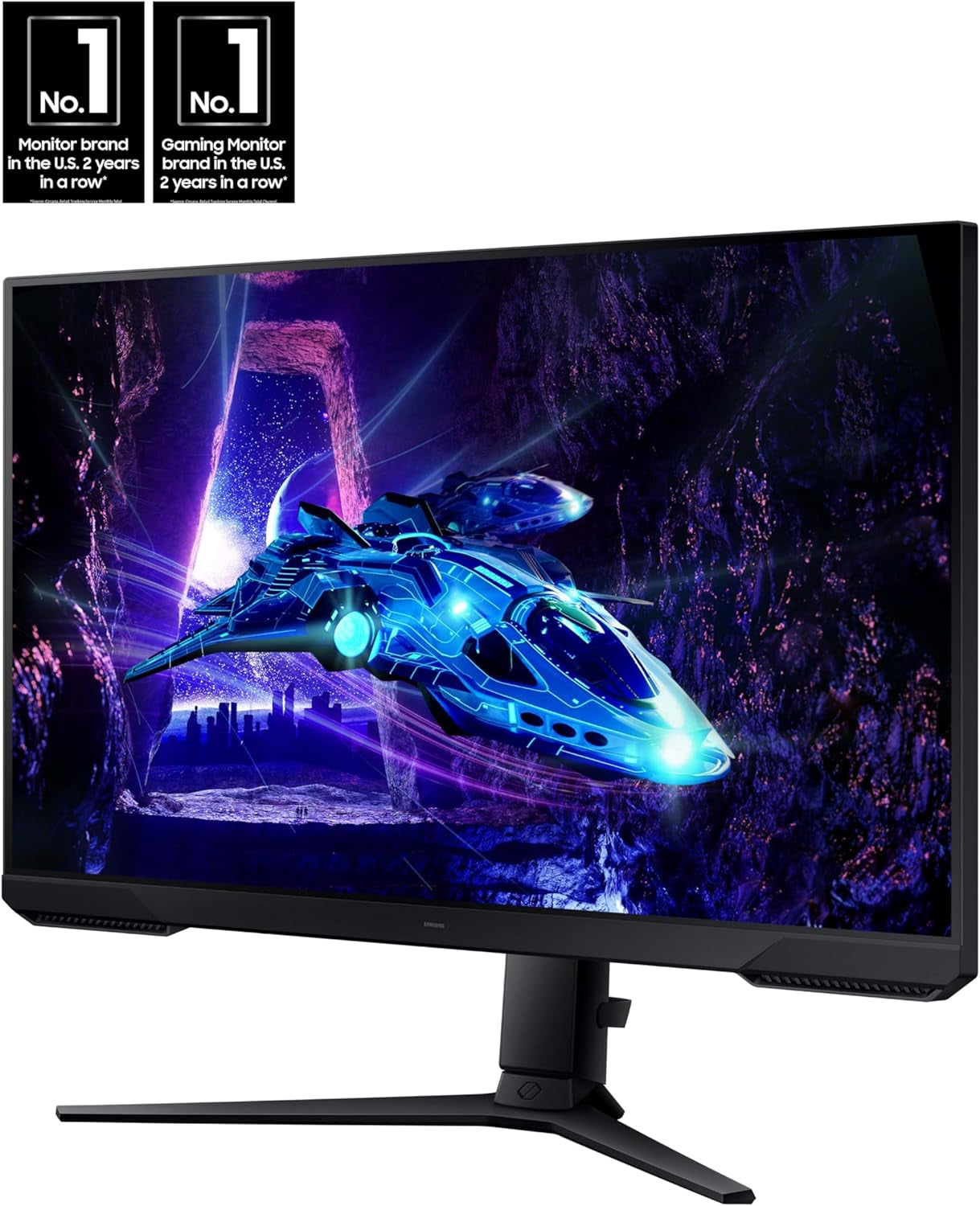 SAMSUNG 27-Inch Odyssey G3 (G30D) Series FHD Gaming Monitor, 1Ms, 180Hz, AMD Freesync, Adjustable Stand, Black Equalizer, Virtual Aim Point, Eye Saver Mode, Flicker-Free, LS27DG302ENXZA, 2024