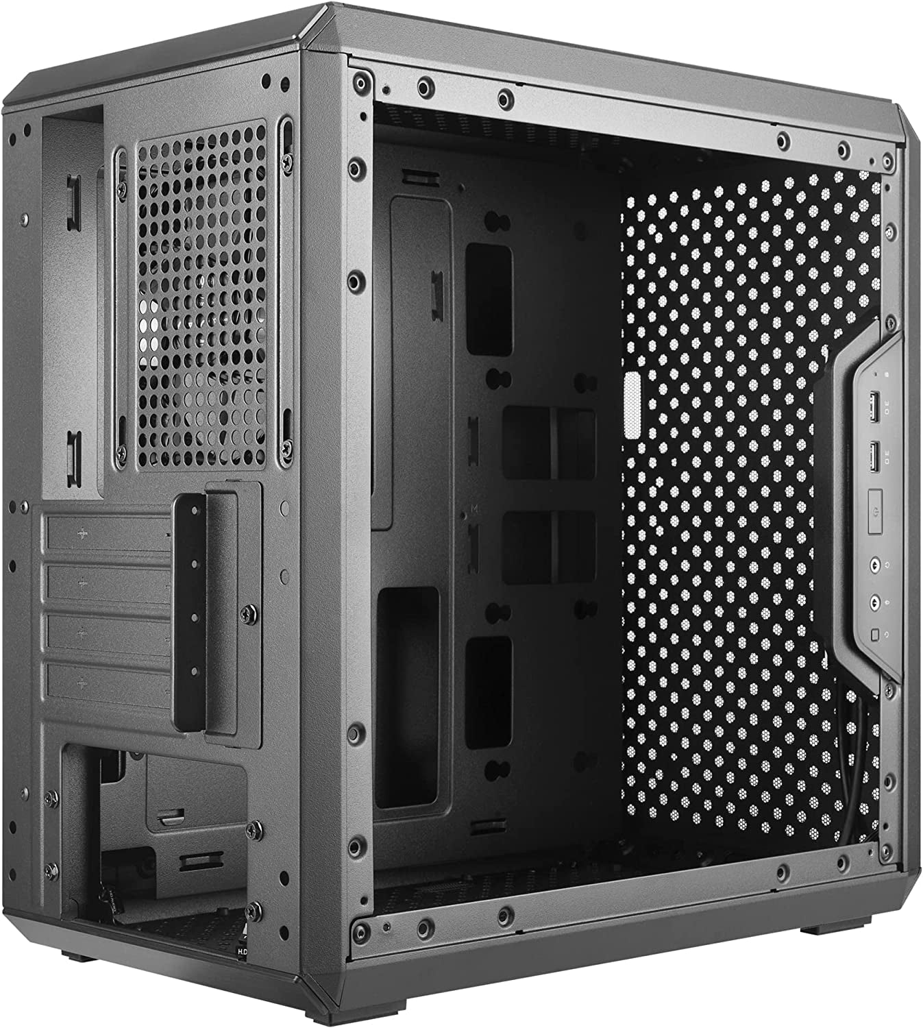 Cooler Master Masterbox Q300L Micro-Atx Tower with Magnetic Design Dust Filter, Transparent Acrylic Side Panel, Adjustable I/O & Fully Ventilated Airflow, Black (MCB-Q300L-KANN-S00)