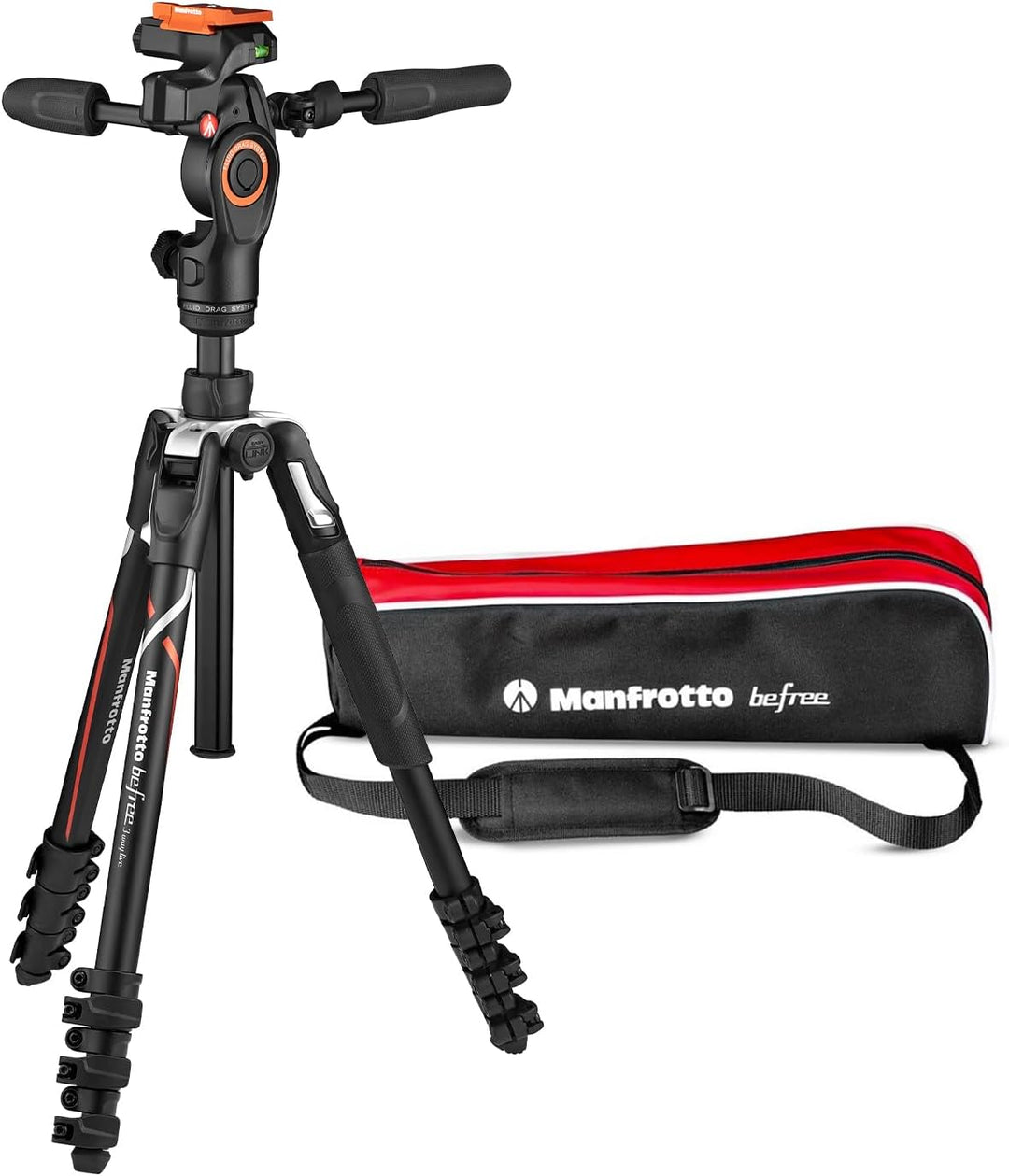 Manfrotto Befree Live Advanced 4-Section Aluminum Travel Tripod with 3-Way Fluid Head
