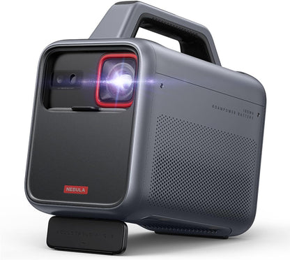 NEBULA Mars 3 Outdoor Portable Projector, 1000 ANSI Lumens, Ai-Powered Image, Built-In Battery with 5 Hour Playtime, Android TV, 200 Inch Home Theater, Camping, Road Trip, Backyard, or Anywhere