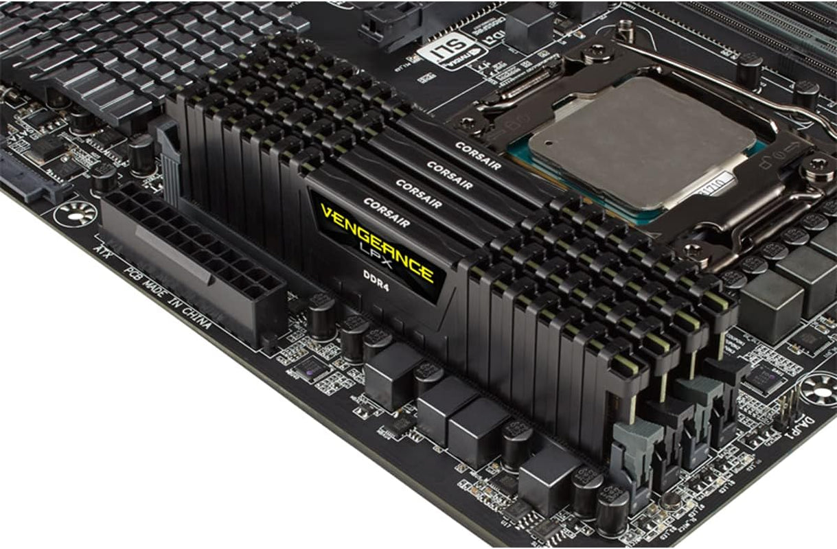 Corsair Vengeance LPX 128GB (4X32Gb) DDR4 3200(PC4-28800) C18 1.35V Desktop Memory - Black