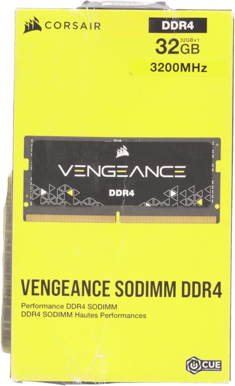 CORSAIR Vengeance SODIMM DDR4 RAM 32GB (1X32Gb) 3200Mhz CL22-22-22-53 1.2V Intel AMD Laptop Notebook Memory - Black (CMSX32GX4M1A3200C22)