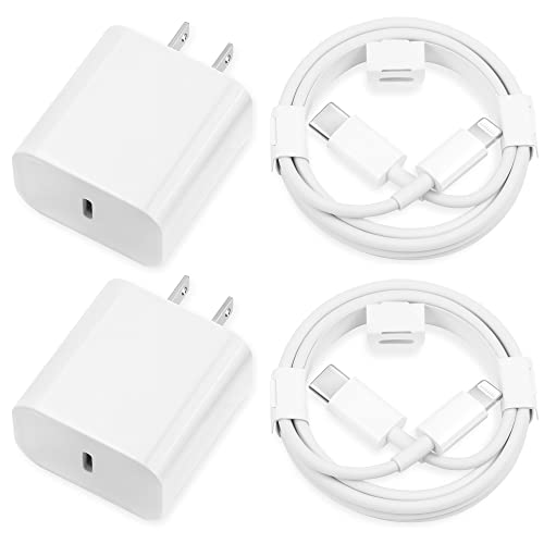 MAILESI Cargador iPhone 20W 2Pack con cable USB-C a Lightning