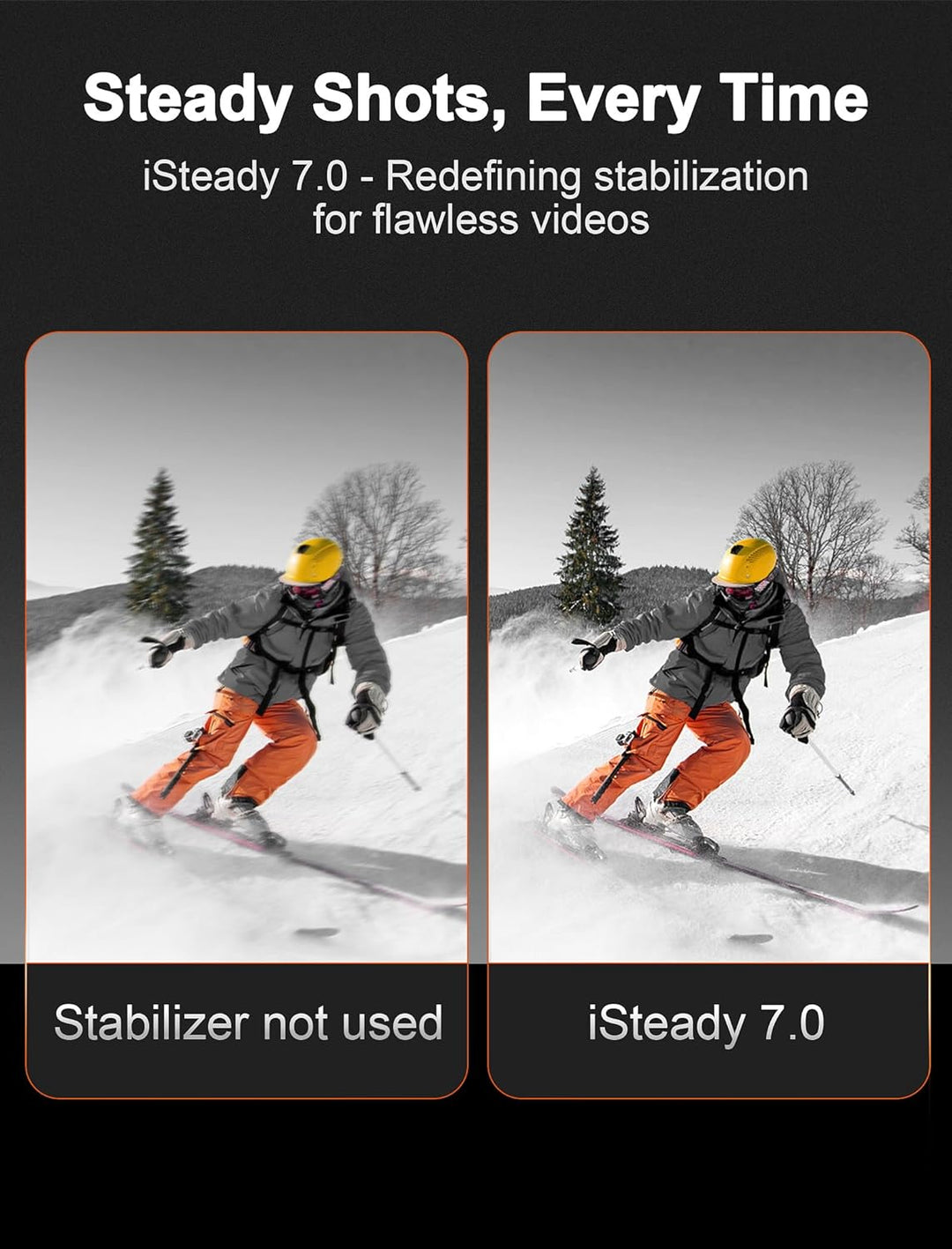 Hohem Isteady M6 Kit Gimbal Stabilizer for Smartphone, 3-Axis Phone Gimbal with AI Tracking Sensor Magnetic Fill Light, Gimbal Stabilizer for Iphone & Android, Phone Stabilizer for Video Recording