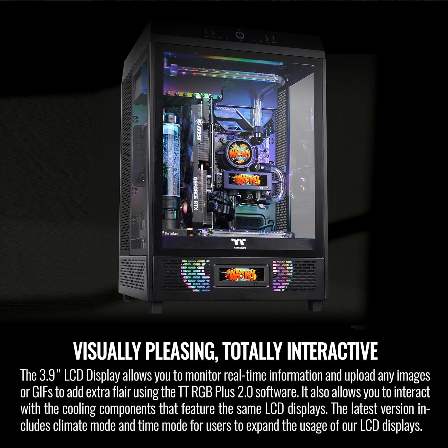 Thermaltake Tower 500 Vertical Mid-Tower Computer Chassis Supports E-ATX CA-1X1-00M1WN-00