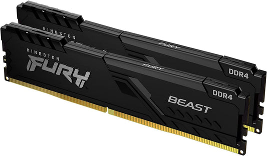 Kingston Fury Beast 64GB (2X32Gb) 3200Mt/S DDR4 CL16 Desktop Memory Kit of 2 KF432C16BBK2/64