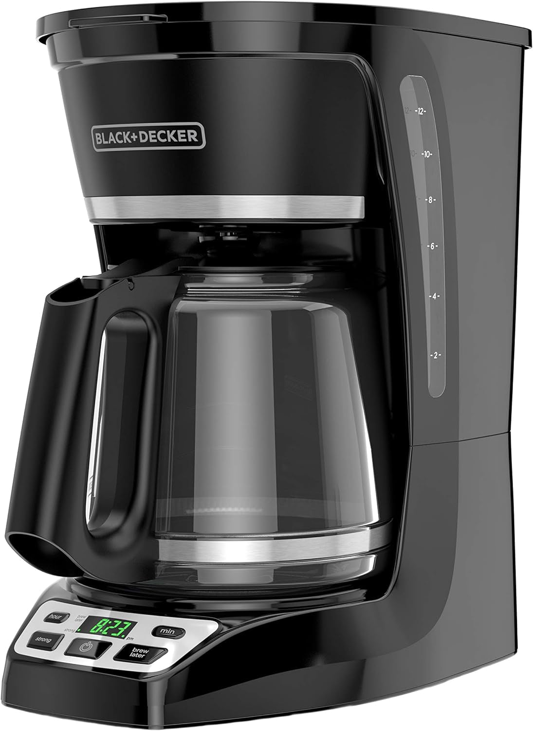 BLACK+DECKER 12-Cup* Programmable Coffeemaker, Black, CM1070B-3