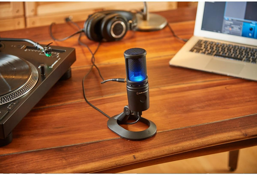 Audio-Technica AT2020USB-X Cardioid Condenser USB Microphone, Black