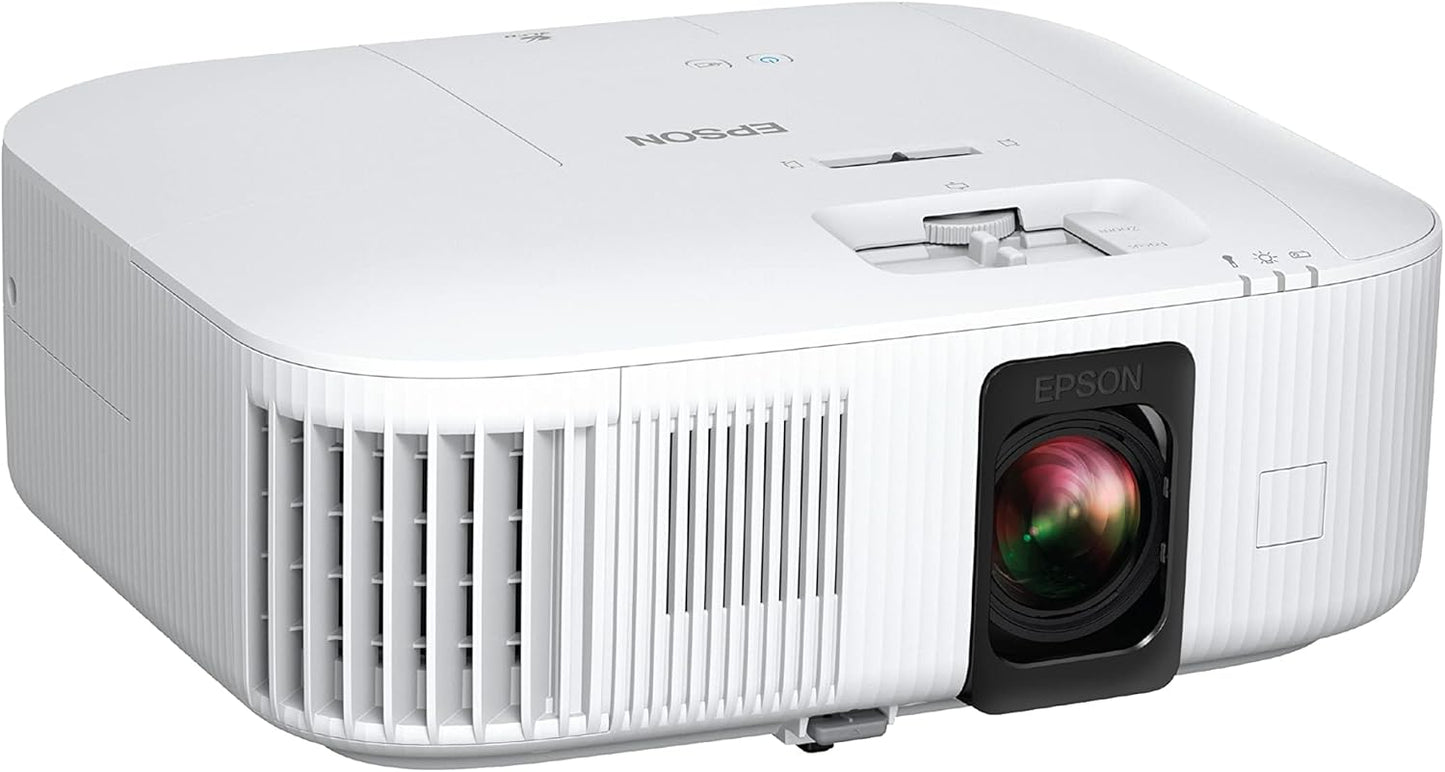 EPSON 2022 New Upgrade Home Cinema 2350 4K PRO-UHD Smart Gaming Projector with Android TV, 3-Chip 3LCD, HDR10, HLG, 2,800 Lumens, Low Latency, 10 W Speaker, Bluetooth, Streaming Capability