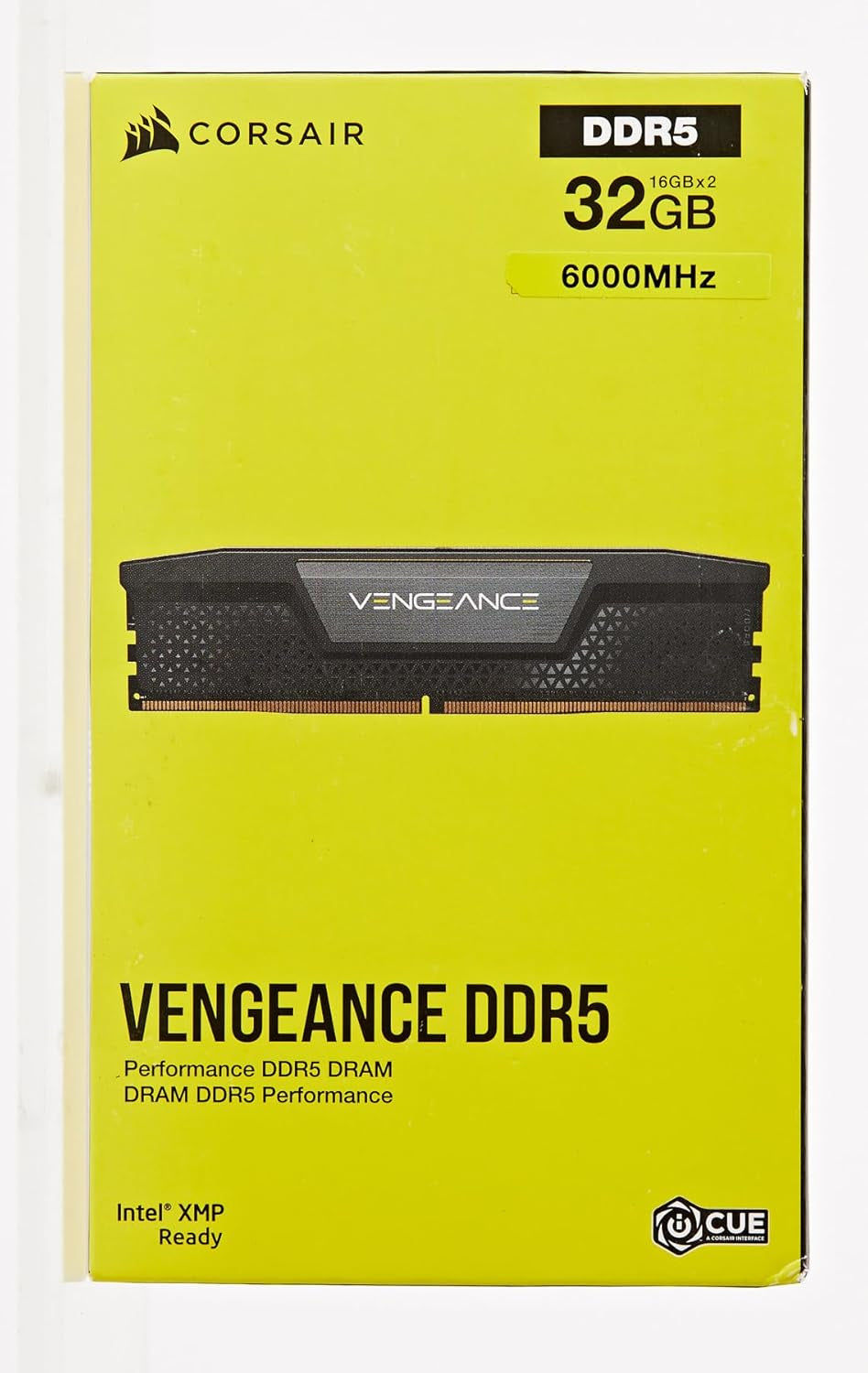 CORSAIR VENGEANCE DDR5 RAM 32GB (2X16Gb) 6000Mhz CL40 Intel XMP Icue Compatible Computer Memory - Black (CMK32GX5M2B6000C40)