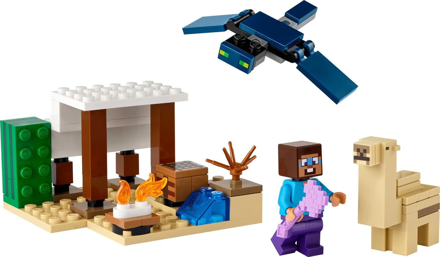 LEGO Minecraft Steve'S Desert Expedition Building Toy, Biome with Minecraft House and Action Figures, Minecraft Gift for Independent Play, Gaming Playset for Boys, Girls and Kids Ages 6 and Up, 21251