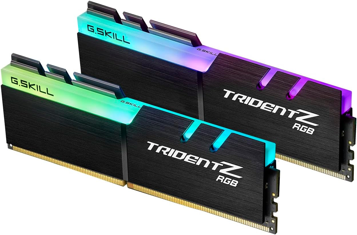 G.SKILL Trident Z RGB Series (Intel XMP) DDR4 RAM 64GB (2X32Gb) 3600Mt/S CL18-22-22-42 1.35V Desktop Computer Memory UDIMM (F4-3600C18D-64GTZR)