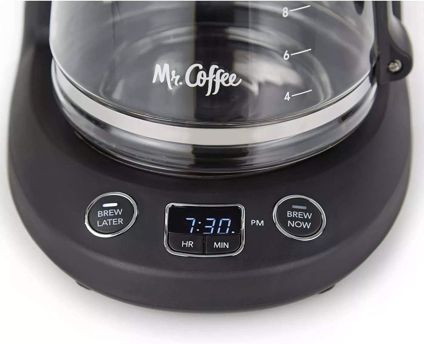 Mr. Coffee 12-Cup Programmable Coffeemaker, Brew Now or Later