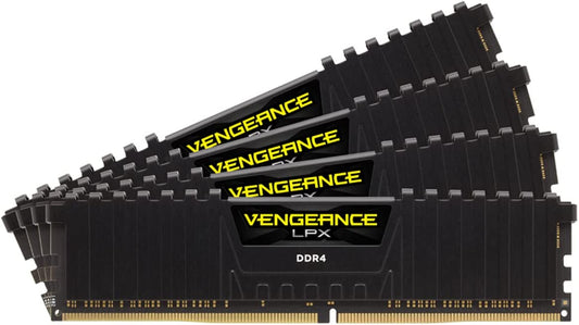 Corsair Vengeance LPX 128GB (4X32Gb) DDR4 3200(PC4-28800) C18 1.35V Desktop Memory - Black