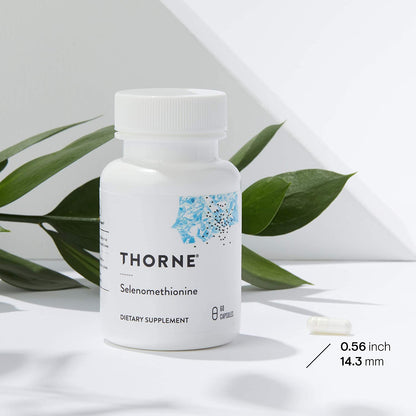 Thorne Selenium - 200 Mcg Selenium Supplement for Antioxidant Support - 60 Capsules