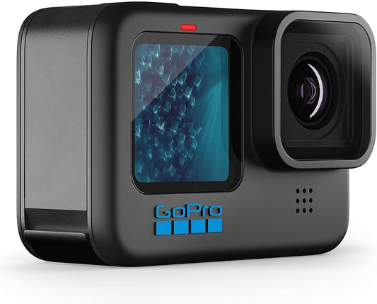 Gopro HERO11 Black - Waterproof Action Camera with 5.3K60 Ultra HD Video, 27MP Photos, 1/1.9" Image Sensor, Live Streaming, Webcam, Stabilization