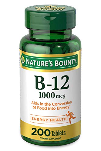 Vitamina B12 Nature’s Bounty 1000 µg – 200 tabletas