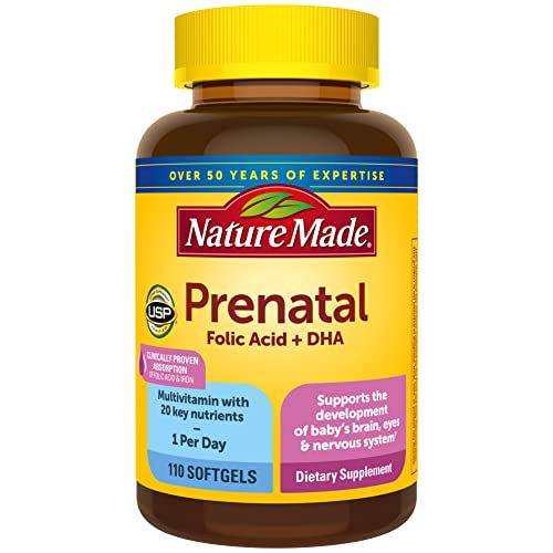 Nature Made Multivitaminico Prenatal + DHA 110 capsulas