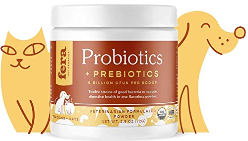 Probioticos Fera Pets perros y gatos con prebioticos 60 porciones