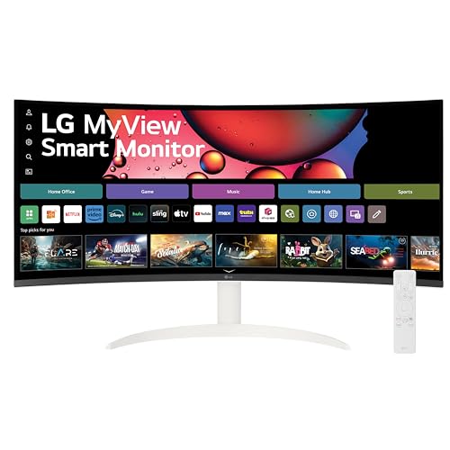 Monitor Smart LG 34SR60QC-W 34" Curvo QHD 100Hz HDR10 webOS