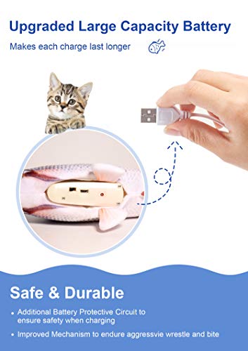 Juguete Potaroma CFF-10 Pez Interactivo Recargable con Catnip para Gatos