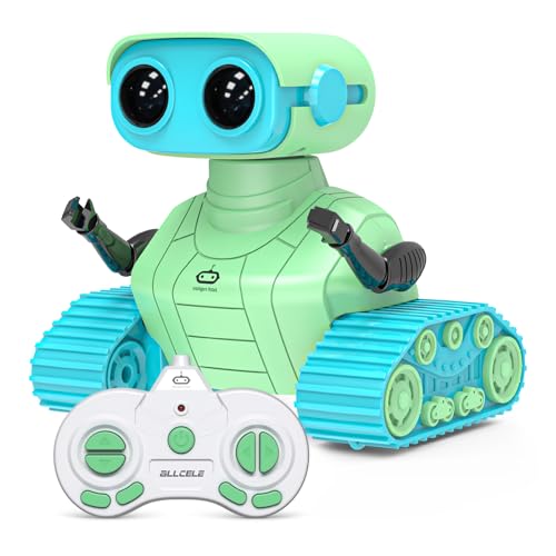 Robot Interactivo ALLCELE Rc Verde con Luces y Musica