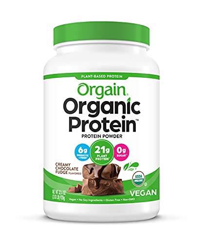 Orgain Proteína Vegetal Orgánica 21 g – 2 lb Sabor Chocolate