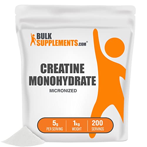 BulkSupplements Creatina Monohidratada 1 kg | 5 g por Porción