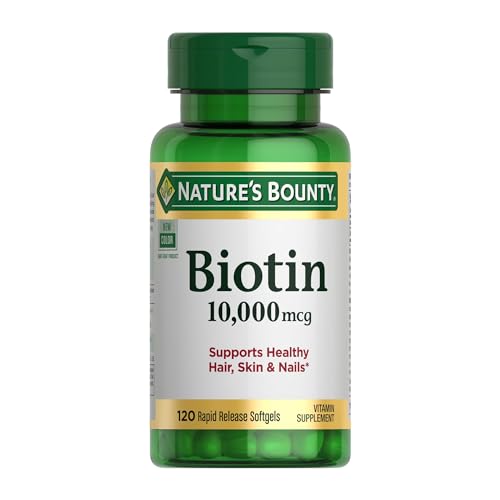 Biotina 10 000 µg Nature’s Bounty – 120 cápsulas blandas