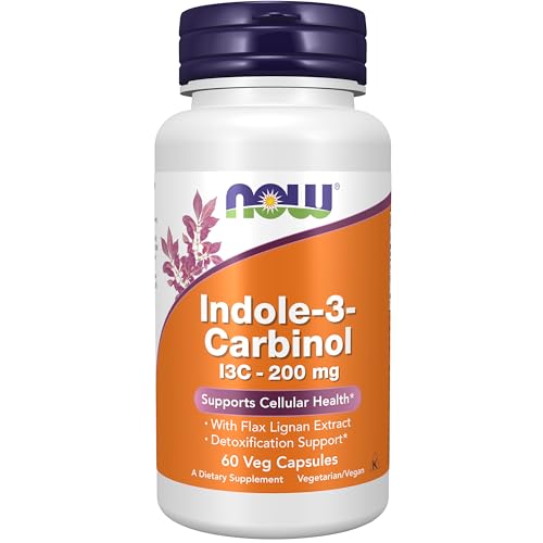 NOW Indole-3-Carbinol 200 mg - 60 capsulas vegetales