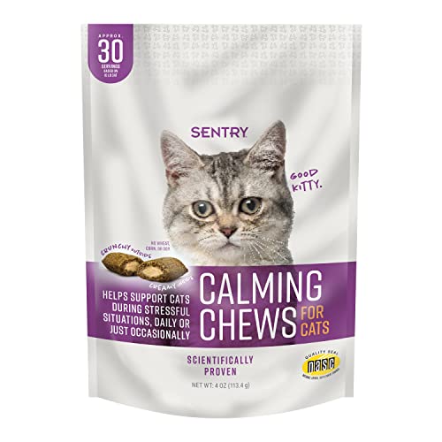 Sentry Calming Chews gatos relajante con feromonas 4 oz