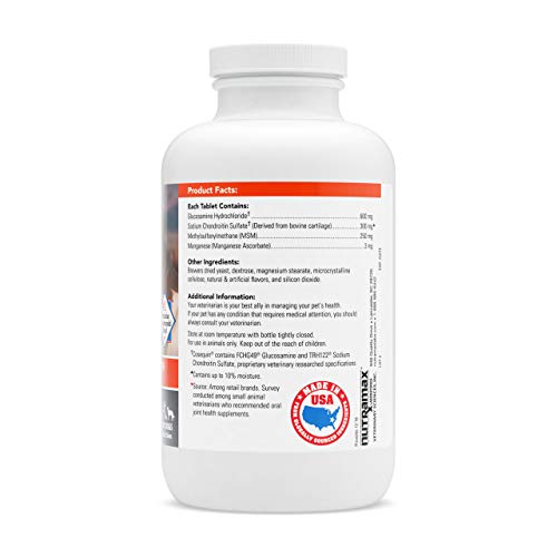 Nutramax COSEQUIN DS PLUS MSM – Suplemento Articulaciones Perros (250 tabl.)