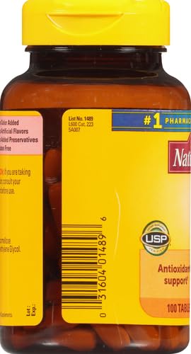 Nature Made Vitamina C 1000 mg 100 Tabletas | Antioxidante y Bienestar