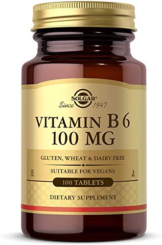 Vitamina B6 Solgar 100 mg - Suplemento dietetico 100 tabletas
