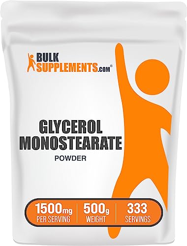 Monoestearato de Glicerol BulkSupplements 500 g - Polvo alimenticio