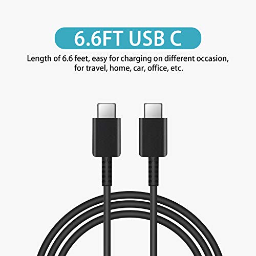 GUUSMART Cargador rapido 25W 2Pack USB-C con cable de 1.8m
