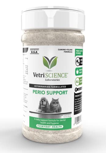 VetriScience Perio Support 4.2 oz Polvo dental perros y gatos contra placa y mal aliento