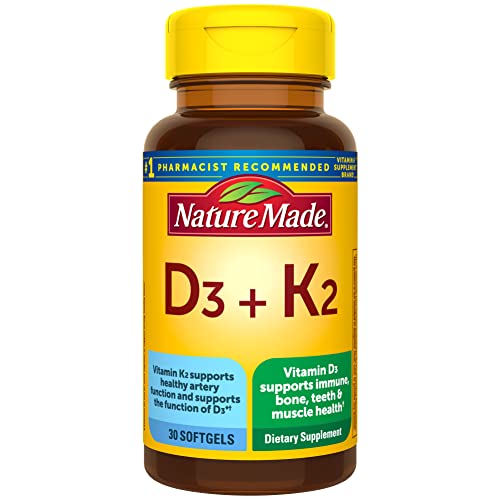 Nature Made Vitamina D3 + K2 5000 IU 30 softgels
