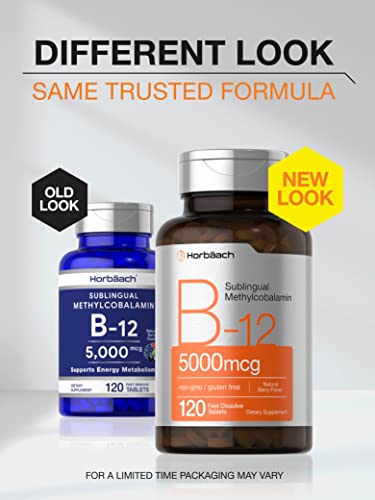 Horbaach Vitamina B12 Sublingual 5.000 µg - 120 tabletas