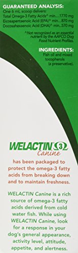 Nutramax Welactin Omega 3 de 16oz Aceite salmon piel y articulaciones perros