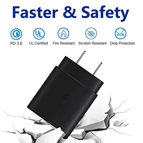 MAILESI Cargador rapido 25W 2Pack USB-C con cables largos