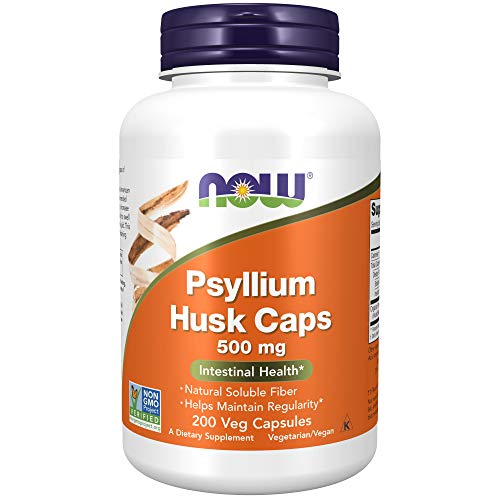 Psyllium Husk 500 mg NOW Foods 200 capsulas vegetales