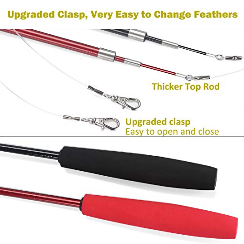 Juguete MeoHui MHT-2W9 Cat Feather Toy con 9 Repuestos