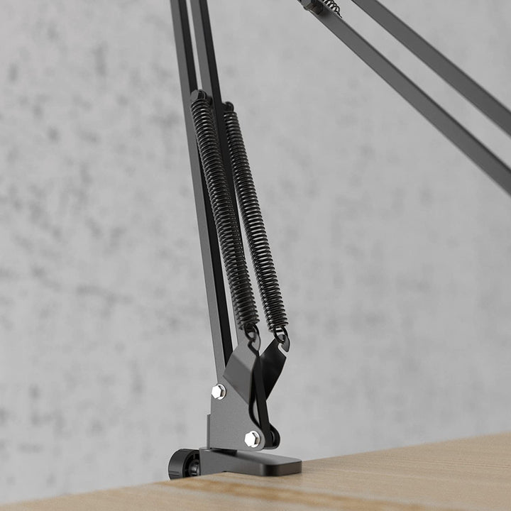 Microphone Arm Stand, FIFINE Suspension Boom Scissor Mic Stand with Heavy Duty Clamp, 3/8" to 5/8" Adapter, for Voice-Over, Gaming, Recording, Studio, Home Office (CS1)