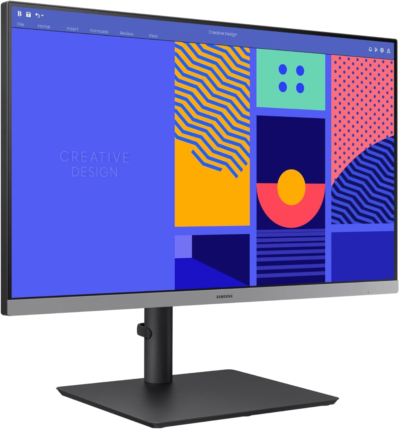 SAMSUNG 27-Inch S43GC Series Business Essential Computer Monitor, IPS Panel, Height Adjustable Stand, Triple Input, New Displayport, 100Hz, AMD Freesync, Advanced Eye Care LS27C432GANXZA, 2024