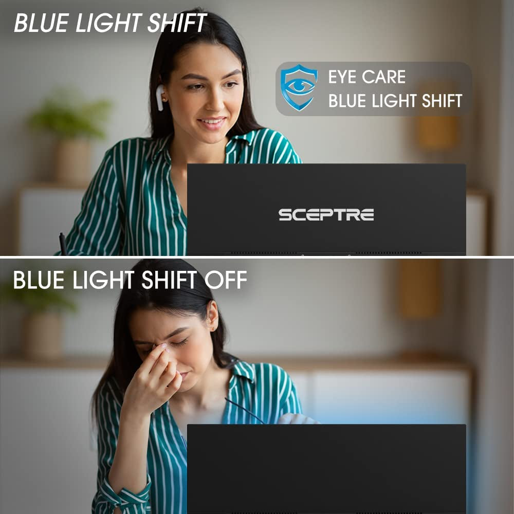 Sceptre 20" 1600X900 75Hz Ultra Thin LED Monitor 2X HDMI VGA Built-In Speakers, Machine Black Wide Viewing Angle 170° (Horizontal) / 160° (Vertical)