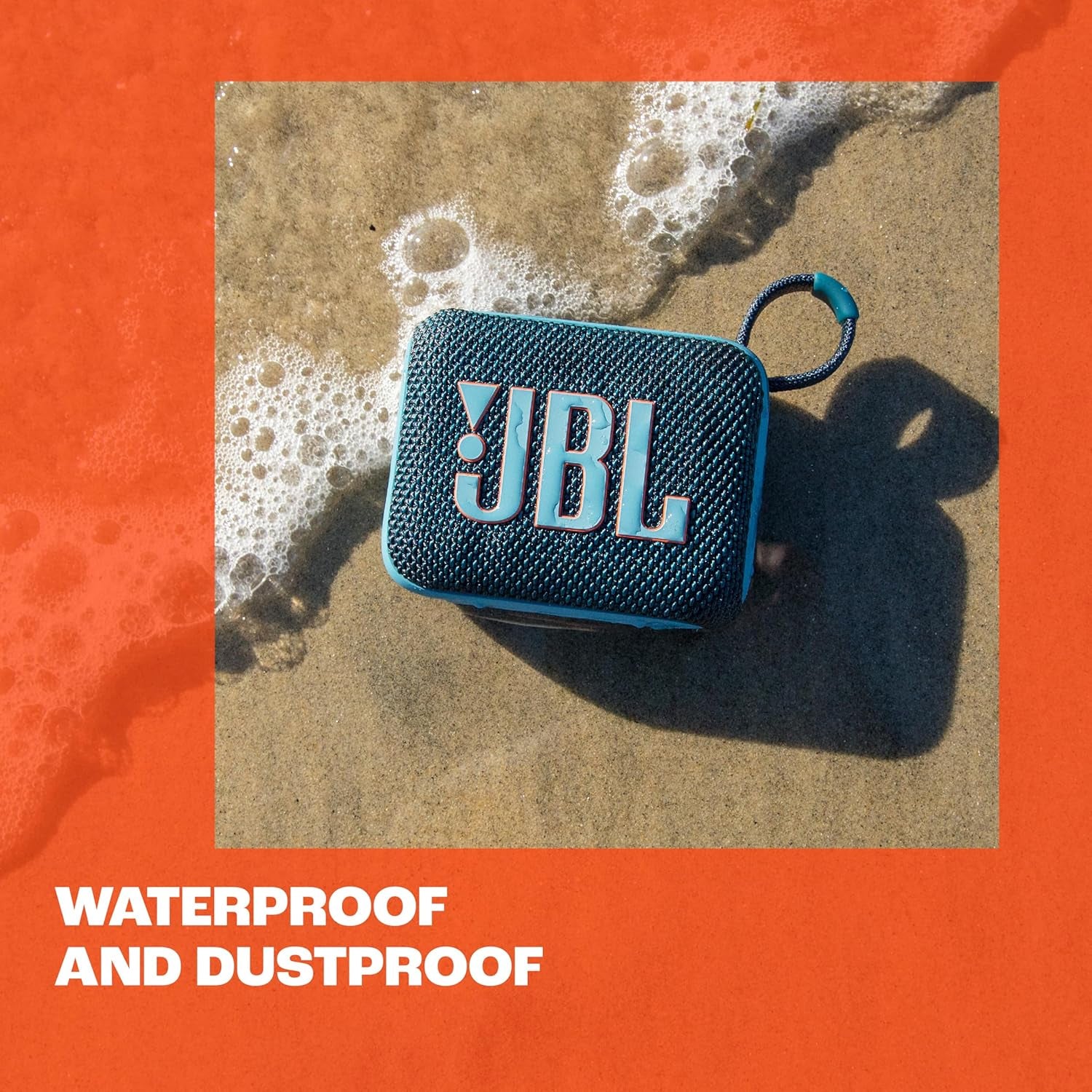 JBL Go 4 - Ultra-Portable, Waterproof and Dustproof Bluetooth Speaker, Big Pro Sound with Punchy Bass, 7-Hour Built-In Battery, Made in Part with Recycled Materials (Black)