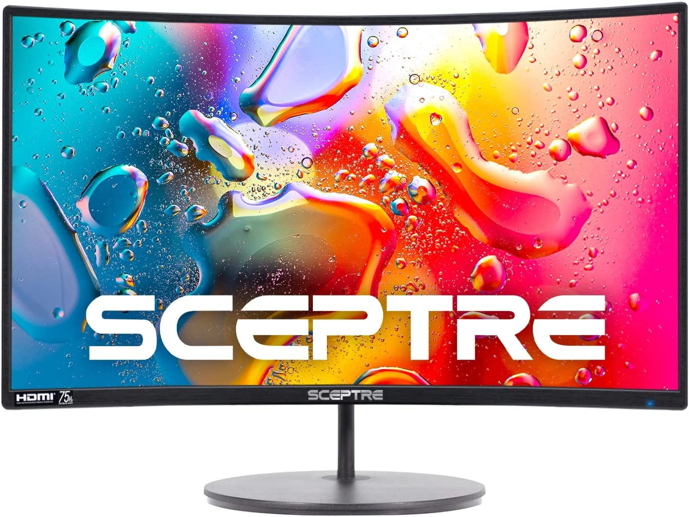 Sceptre Curved 24-Inch Gaming Monitor 1080P R1500 98% Srgb HDMI X2 VGA Build-In Speakers, VESA Wall Mount Machine Black (C248W-1920RN Series)