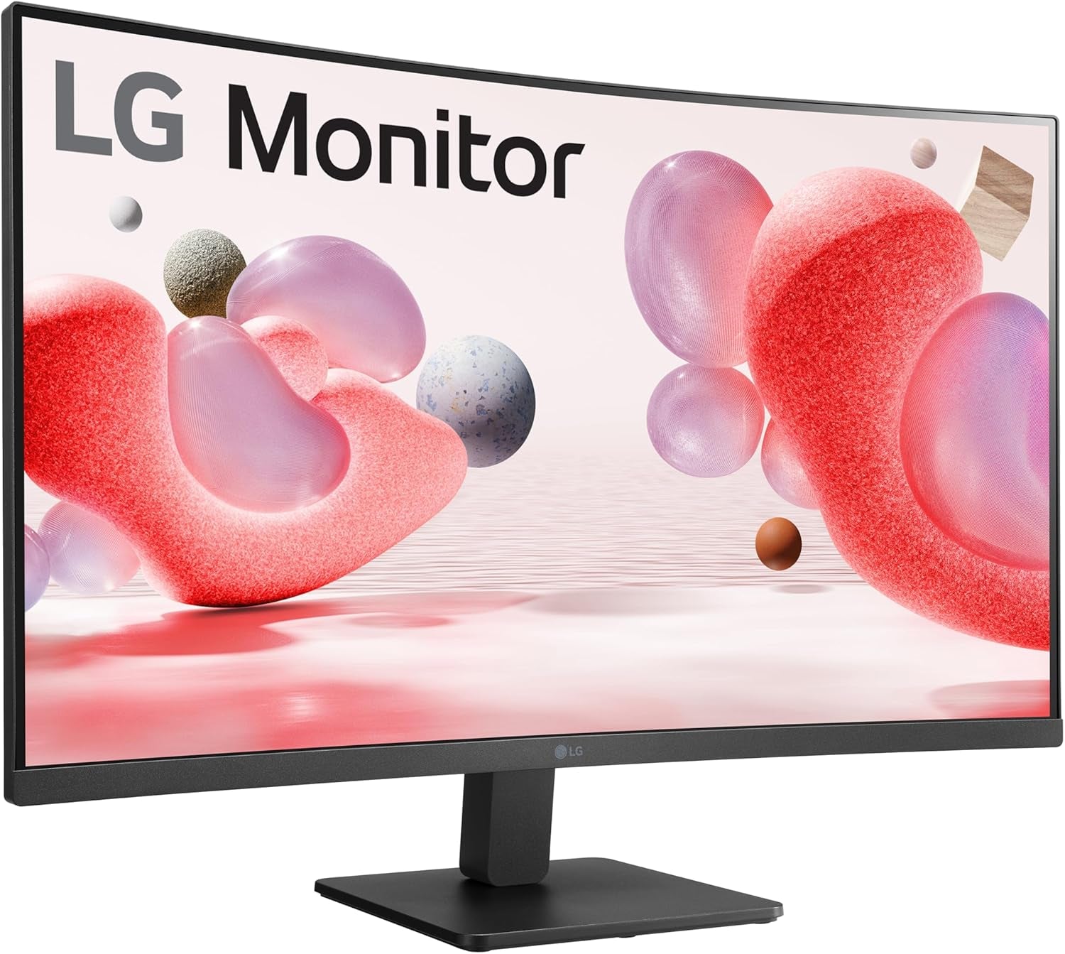 LG 32MR50C-B Curved Monitor 32-Inch FHD 100Hz AMD Freesync Onscreen Control Dynamic Action Sync Black Stabilizer Tilt Stand (HDMI) - Black