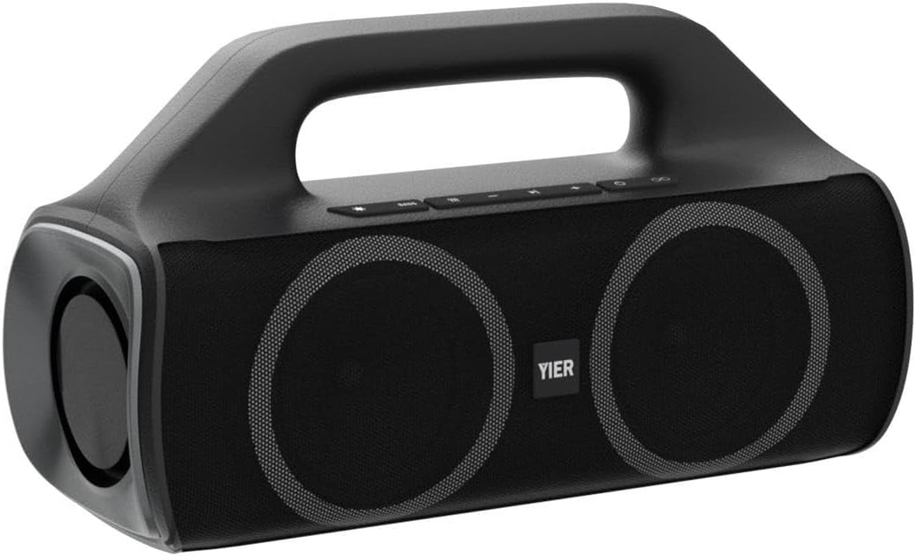 Portable Bluetooth Speakers, 80W Peak Wireless Outdoor Speaker with Subwoofer, Deep Bass, IP67 Waterproof, 100Db Loud Party Speakers for Camping, Beach, Garage